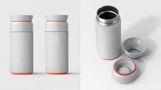 Ocean Bottle 350ML - Rock Grey
